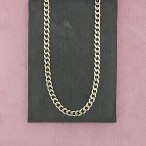 sterling silver mens italy 10mm cuban link chain necklace size 20.25in